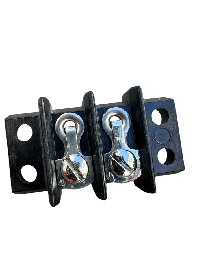Barrier Strip Dual Barriers 2 Position Terminal CINCH Black 2 Screw (Lot Of 100) - Image 4 of 4