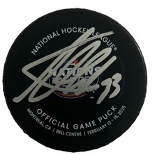 Adin Hill  Vegas Knights Signed 4 Nations Game Puck COA