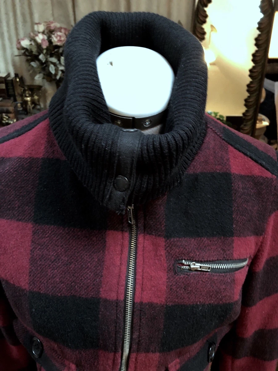 Red and hot sale black lumberjack jacket