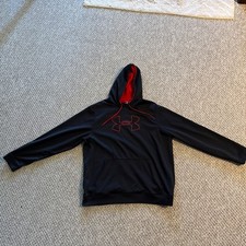 Under Armour Black Red Long Sleeve Hoodie Size XL