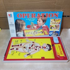 Vintage MB Games 1982 Operation An Electric Fun Game 100% Complete Read Descript