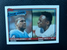 Jerry Rice 1991 Topps League Leaders Receiving  #10! 2 Card Min! Read Desc!