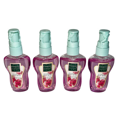 Lot of 4 Raspberry Fantasy 1.7oz /50mL Body Fantasies Parfums de Coeur New Vtg