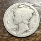 1916 MERCURY SILVER DIME ACTUAL COIN Get More Today & Save Shop Here Buy Here