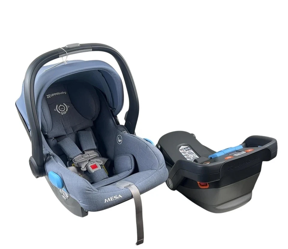 Asiento de coche infantil UPPAbaby MESA 2022 en Henry - azul jaspeado Foto 3 de 4