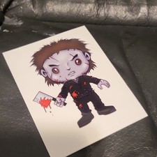 Michael Myers Multicolor Vinyl Horror Sticker Self-Adhesive for Wall Car Laptop