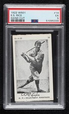 1922 Strip Cards G-4-22 W501 Sam Rice ES Rice #14 PSA 5 HOF 14rq