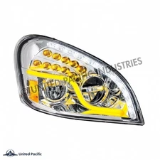 United Pacific Chrome LED Headlight 08-17 Freightliner Cascadia- Passenger 35791