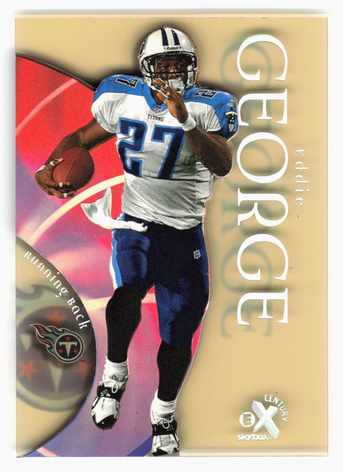 Eddie George 1999 SkyBox E-X Century ACETATE #10 Titans