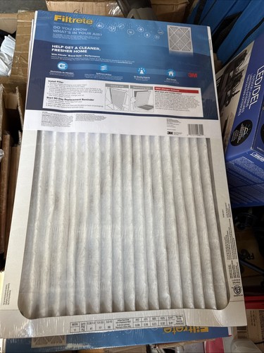 Filtrete MERV Pleated Allergen Air Filter 20x25x1 (FACTORY SEALED) 4PK - Picture 2 of 3