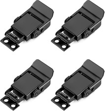 ® 4 Stück Federzug Knebelverschluss, Edelstahl Knebelverschluss Klemme Clip hat