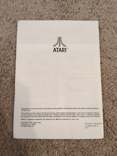 atari 7800 asteroids Manual Only - Picture 2 of 2