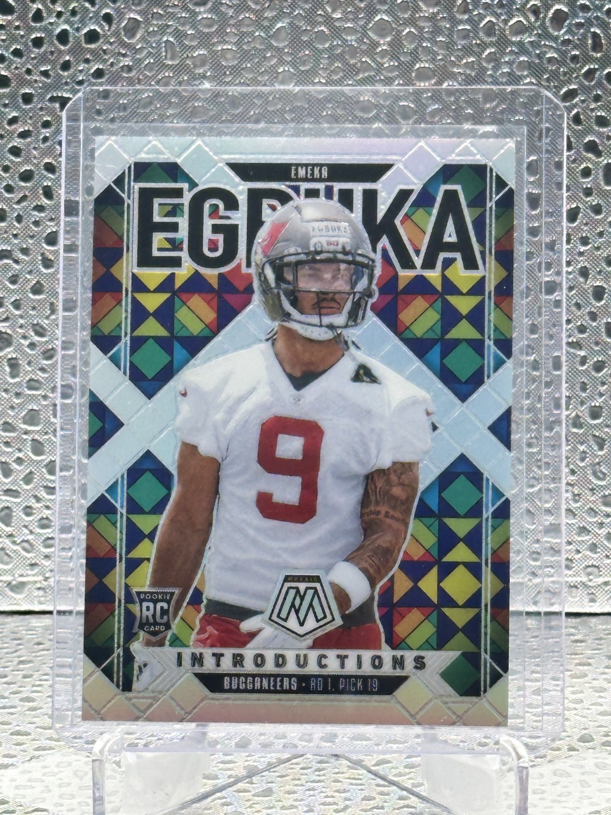 2025 Panini Mosaic Introductions Emeka Egbuka #1 Silver Prizm (RC)