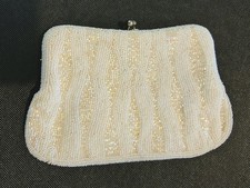 Vintage Beaded Clutch Evening Bag Handmade In Japan