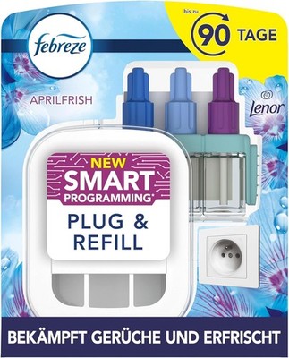 Febreze 3Volution Duftstecker (20 ml) Lenor Aprilfrisch, Starterset, Raumduft