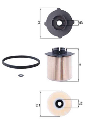 Fits KNECHT KX265D Fuel Filter KX265D Fuel filter fits: CHEVROLET CRUZE, MALIBU
