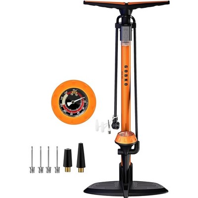 Fahrradpumpe Stand Hochdruck 160 PSI Manuell Ventile mit Manometer MTB Rennrad