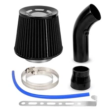 3'' Cold Air Intake Kit Aluminum Automotive Cold Air Intake Pipe Filter Black