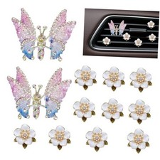 flower car vent clips cute car decorations interior air vent clips 12 pcs