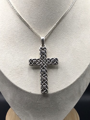 925 Sterling Silber Kreuz Anhänger - Bild 9 von 14