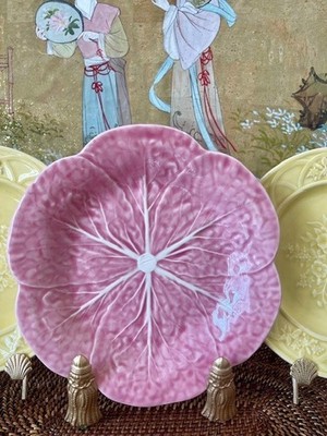 Vintage Bordallo Pinheiro Pink, 9” Cabbage Lettuce Luncheon