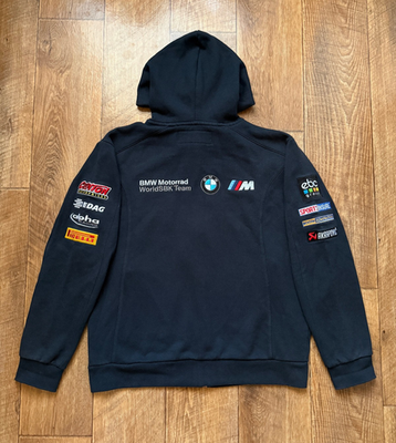 BMW Motorrad Official Team Merch Motorsport Full Zip Hoodie Men's