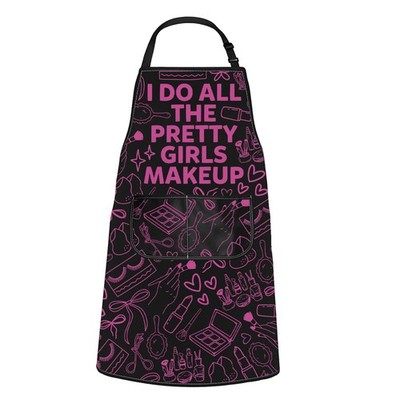 I Do All The Pretty Girls Makeup Kitchen Apron Makeup Artist Gift Pockets Fix