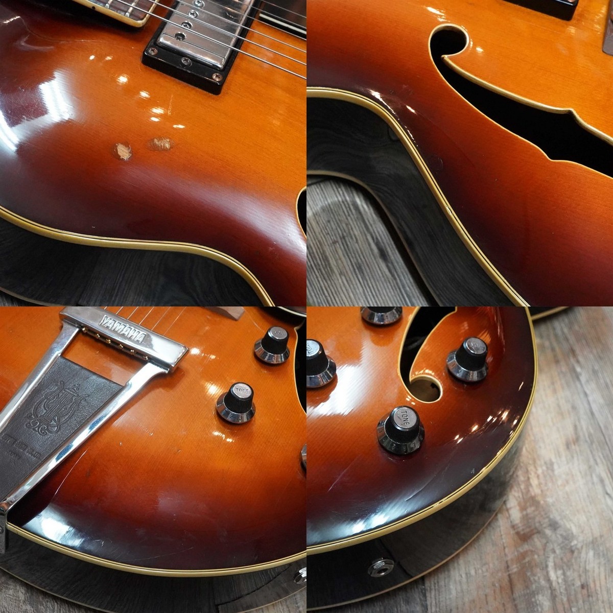 Yamaha AE-12 Japan Vintage 1970s Full Hollow Jazz Guitar Spruce