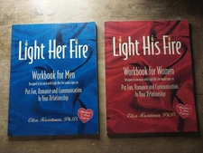 Light His Fire AND Light Her Fire workbooks by Ellen Kreidman 1995 pb