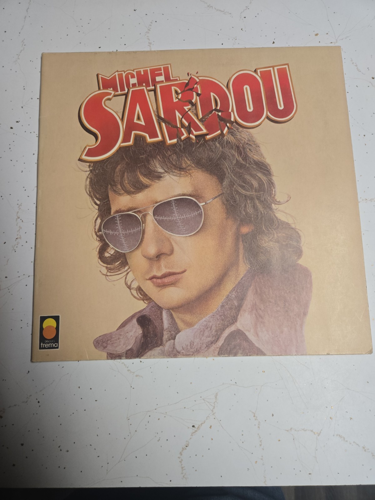 MICHEL SARDOU ** Same ** SCARCE 1977 Spain PROMO LP w/ INFO SHEET!