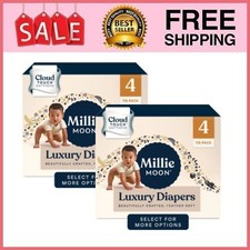 2 Box Millie Moon Luxury Diapers, Size 4, 116 Count/ Box