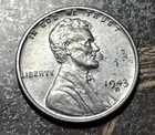 1943-D 1C Lincoln Cent VF WW2 Steel Pennie #1