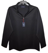 Mens 1/4 Zip Quilted Pullover Activewear by Cremieux Size BIG 4X Black NWT