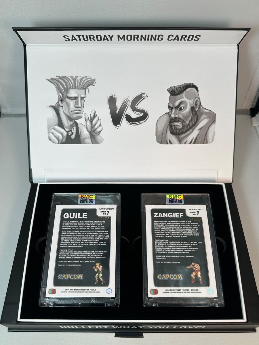 Saturday Morning Card SMC Green Guile Red Zangief Set /75 Street