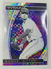 Shohei Ohtani 2021 Chronicles TITAN Checked Prizm Holo Xfractor Parallel #6  (C)