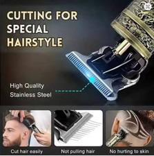 Professional Hair Clippers Trimmer Cutting Beard Cordless Barber Shaving Machine