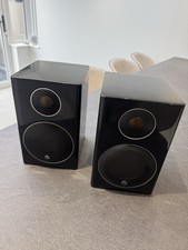 Pair Monitor Audio Radius 90 High Gloss Black Bookshelf Speakers