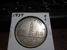 1939 - Canada $1 - Canadian silver dollar