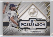 2018 Topps Update MLB Postseason Logo Manufactured Clayton Kershaw Patch u0h