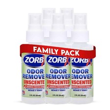 ZORBX Unscented Odor Eliminator for Strong 2 Fl Oz 2 Pack of 5 