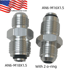 6an Power Steering Fitting 16mm 1.5 And 18mm 1.5 For Gm Hydro Boost Pump Rack