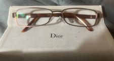 Vintage Christian Dior Eyeglasses w/ Swarovskia Crystal Accents - Metal