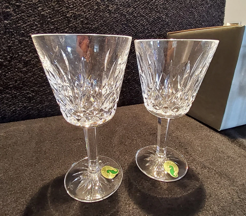 Waterford Crystal Claret Glasses (8) Lismore Design - image 4 of 4