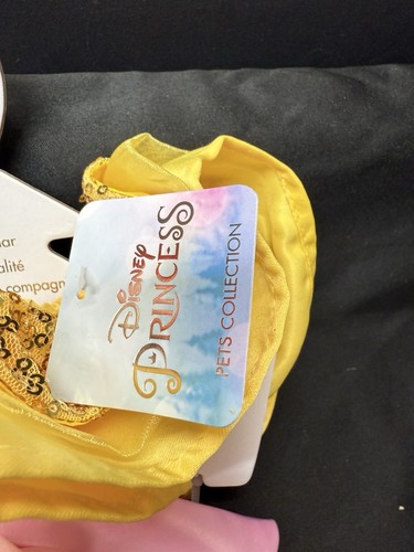 Disney Princesa Bella La Bella y la Bestia Lentejuelas Premium Collar para Mascotas Talla L Nuevo con Etiquetas - Imagen 5 de 11
