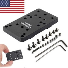 Universal For Glock Optic Mount Red Dot Sight Rear Sight Plate Base Mount USA