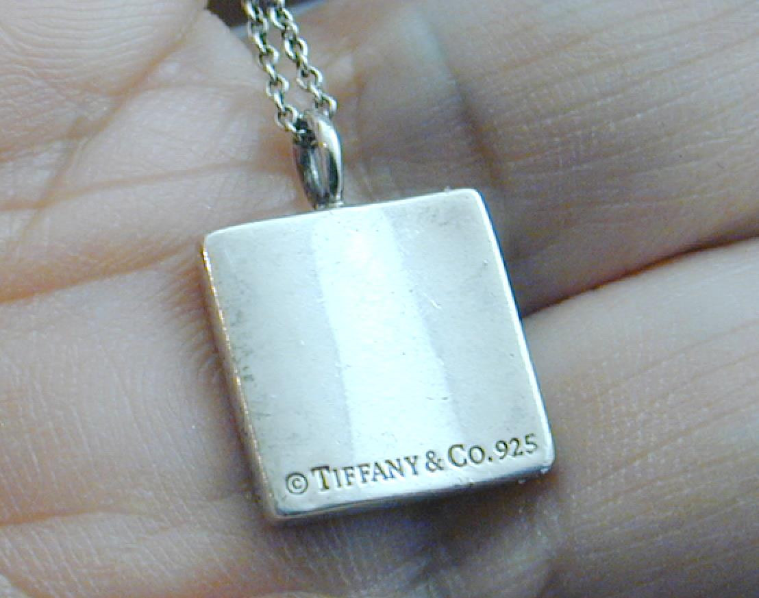 Tiffany & CO New York Square Notes Necklace 16