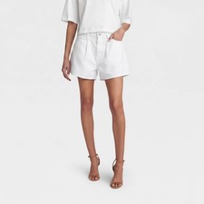 KBB by KAHLANA Women The Pleated Denim Shorts