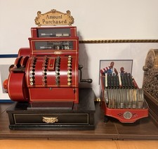 RARE Antique NCR Brass Cash Register & Brandt Automatic Cashier Working Restored