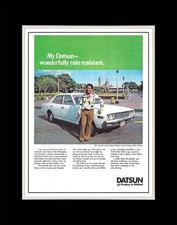 1977 Datsun 200C My Datsun Wonderfully Rain Resistant - Matted for 11x14 Frame