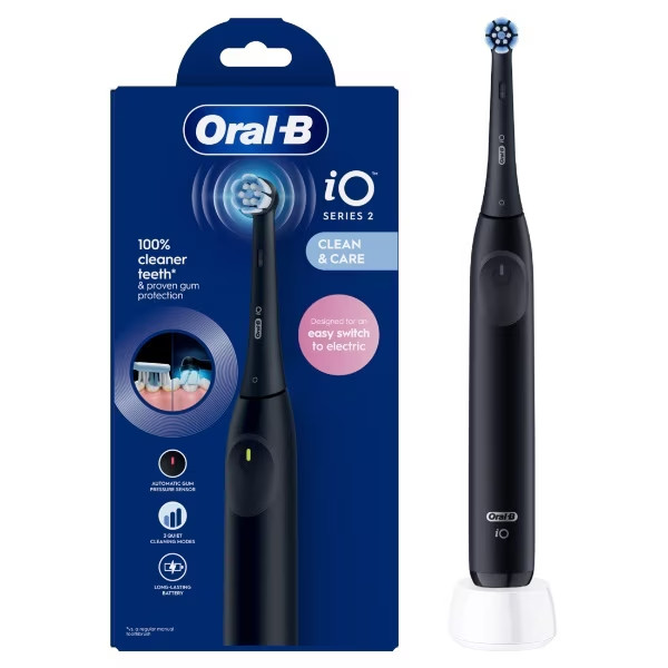 Oral-B iO2 Electric Toothbrush with Smart Pressure Sensor & Travel Case